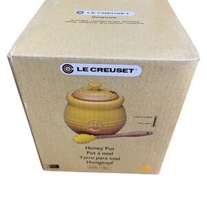 New in Box:  discontinued yet highly desired Yellow Honey Pot with Dipper